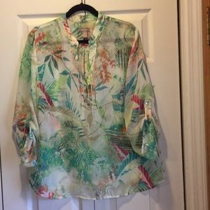 Summer Blowout!  Chico’s Sheer blouse